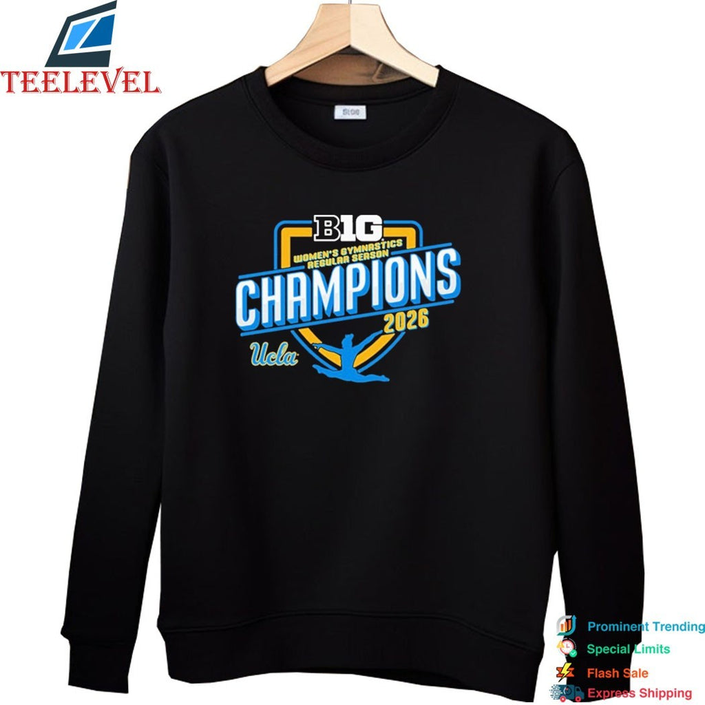 Official UCLA Bruins 2026 Big Ten Conference Women’s Gymnastics Regular Season Champions T-shirts