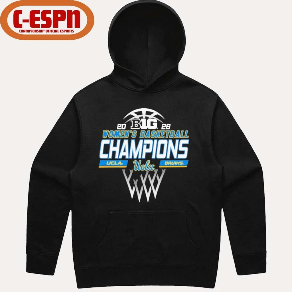 Official UCLA Bruins 2026 Big Ten Women’s Basketball Regular Season Champions Locker Room T-Shirt