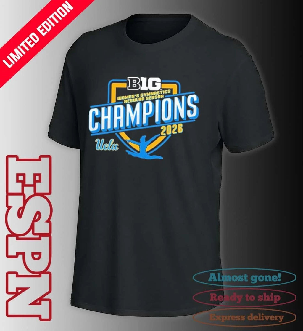 Official UCLA Bruins 2026 Big Ten Women’s Gymnastics Regular Season Champions Shirt