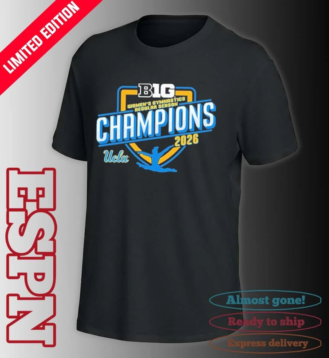 Official UCLA Bruins 2026 Big Ten Women’s Gymnastics Regular Season Champions Shirt