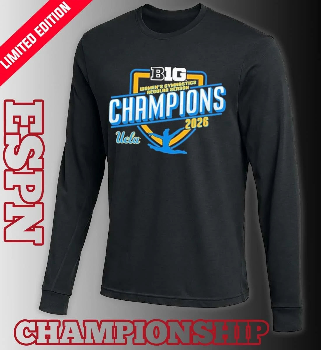 Official UCLA Bruins 2026 Big Ten Women’s Gymnastics Regular Season Champions Shirt