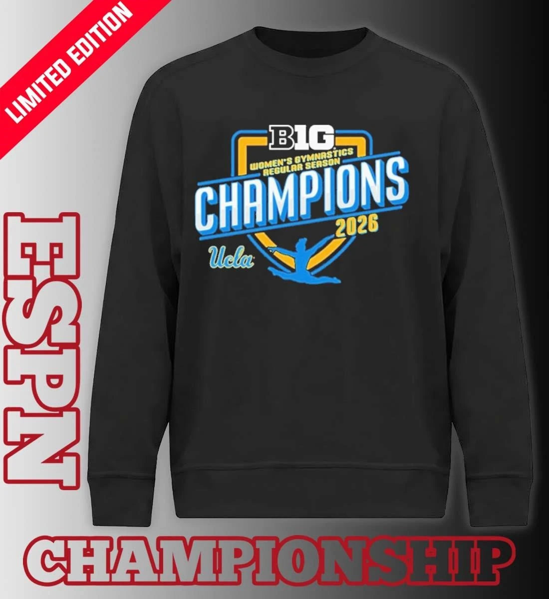 Official UCLA Bruins 2026 Big Ten Women’s Gymnastics Regular Season Champions Shirt