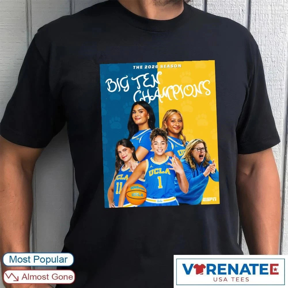 Official UCLA Bruins The 2026 Season Big Ten Champions Poster T-Shirt