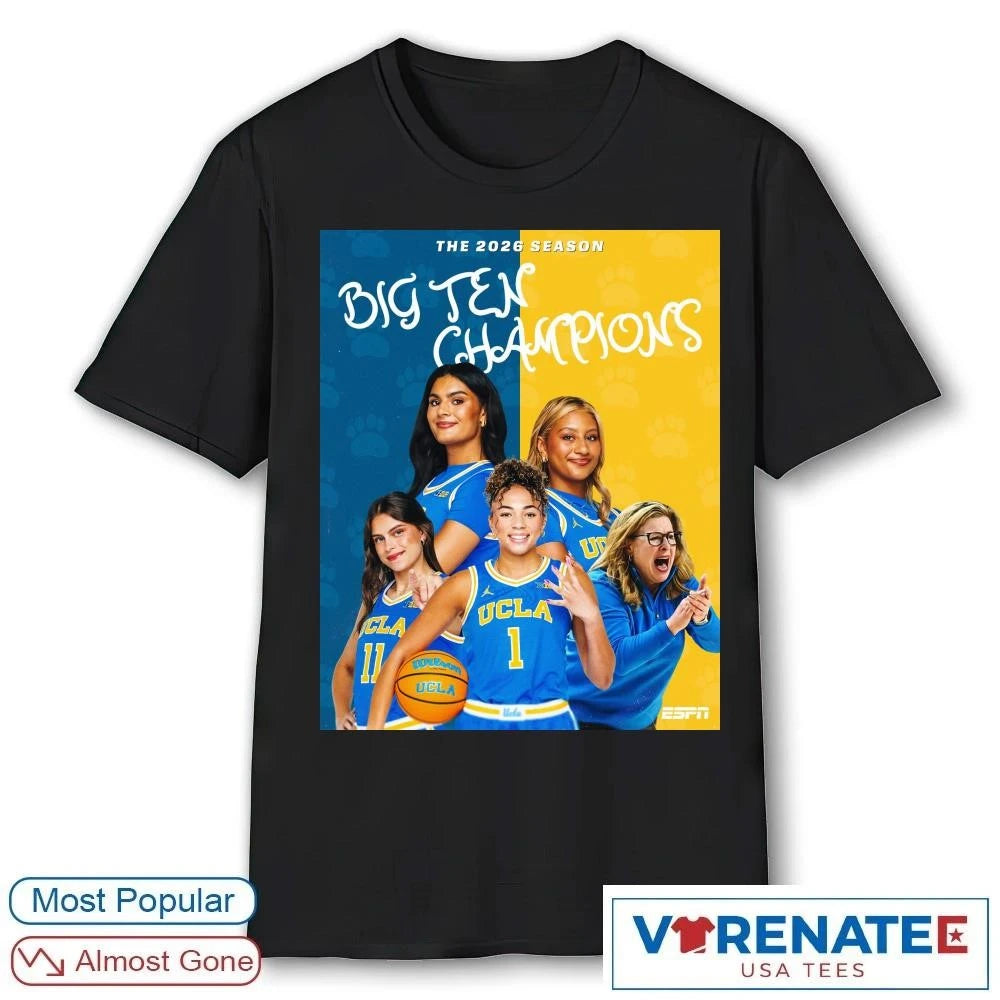 Official UCLA Bruins The 2026 Season Big Ten Champions Poster T-Shirt