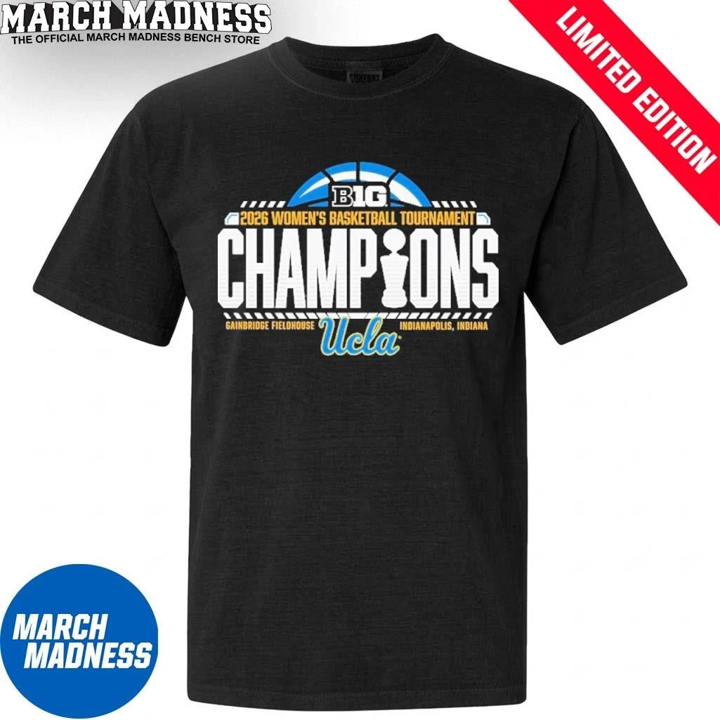 Official UCLA Bruins Women’s Basketball Big Ten Conference Tournament Champions T-Shirt