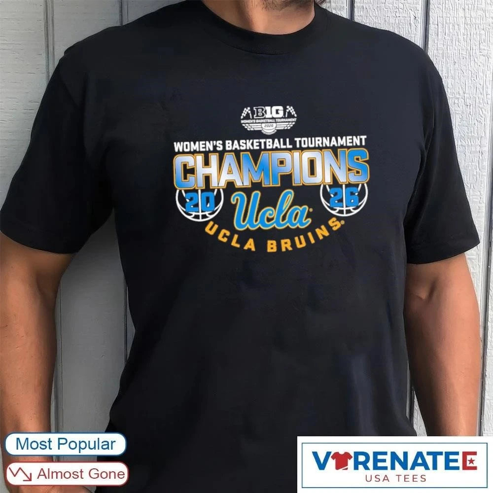 Official UCLA Bruins Women’s Basketball Tournament Big Ten Championship 2026 T-Shirt