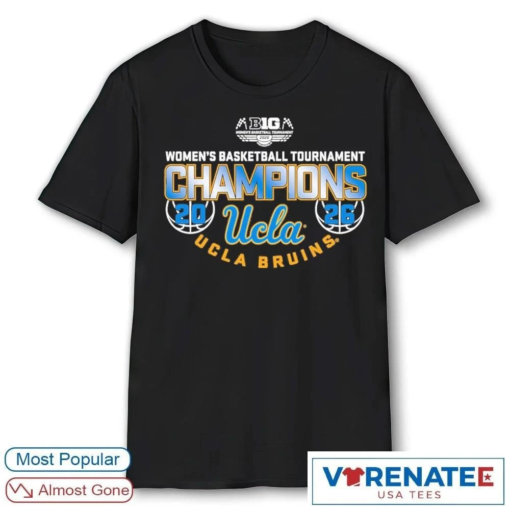 Official UCLA Bruins Women’s Basketball Tournament Big Ten Championship 2026 T-Shirt