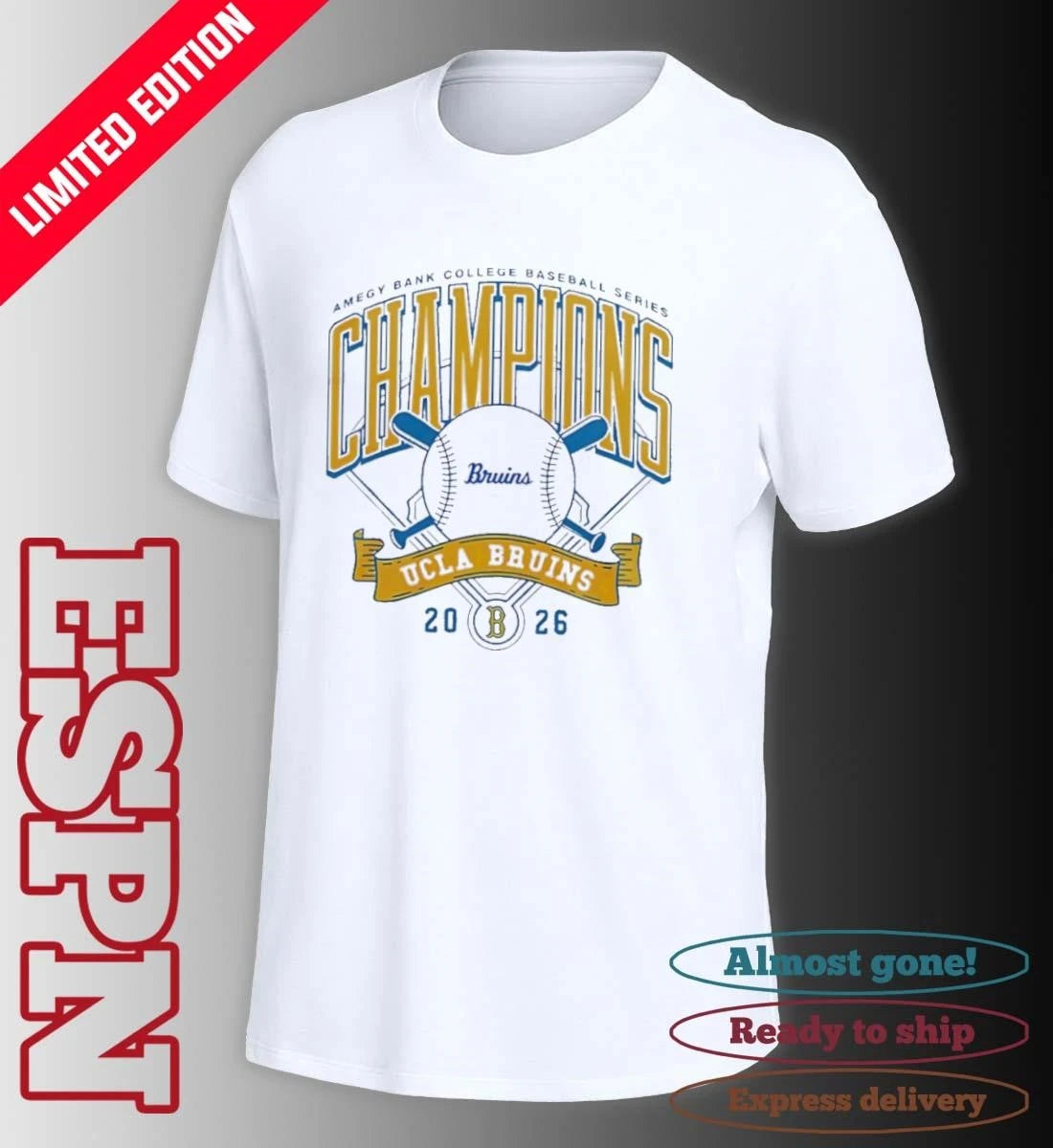 Official UCLA Bruins x Amegy Bank College Baseball Series Champions shirt