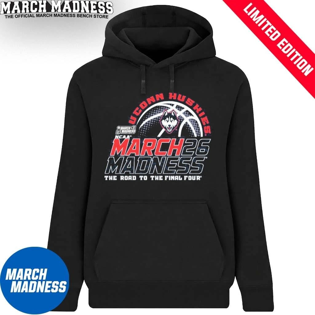 Official UConn Huskies Men’s Basketball 2026 March Madness Bound Shirt