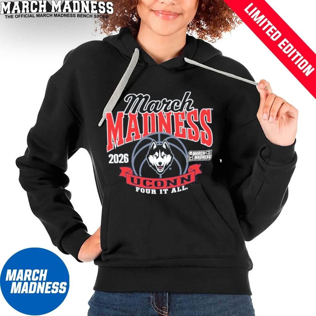 Official UConn Huskies Women’s Basketball 2026 March Madness Bound shirt
