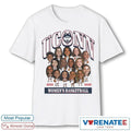 Official UConn Huskies Womens Basketball Big Head NCAA 2025 2026 College Basketball Tournament Fan Graphic T-Shirt