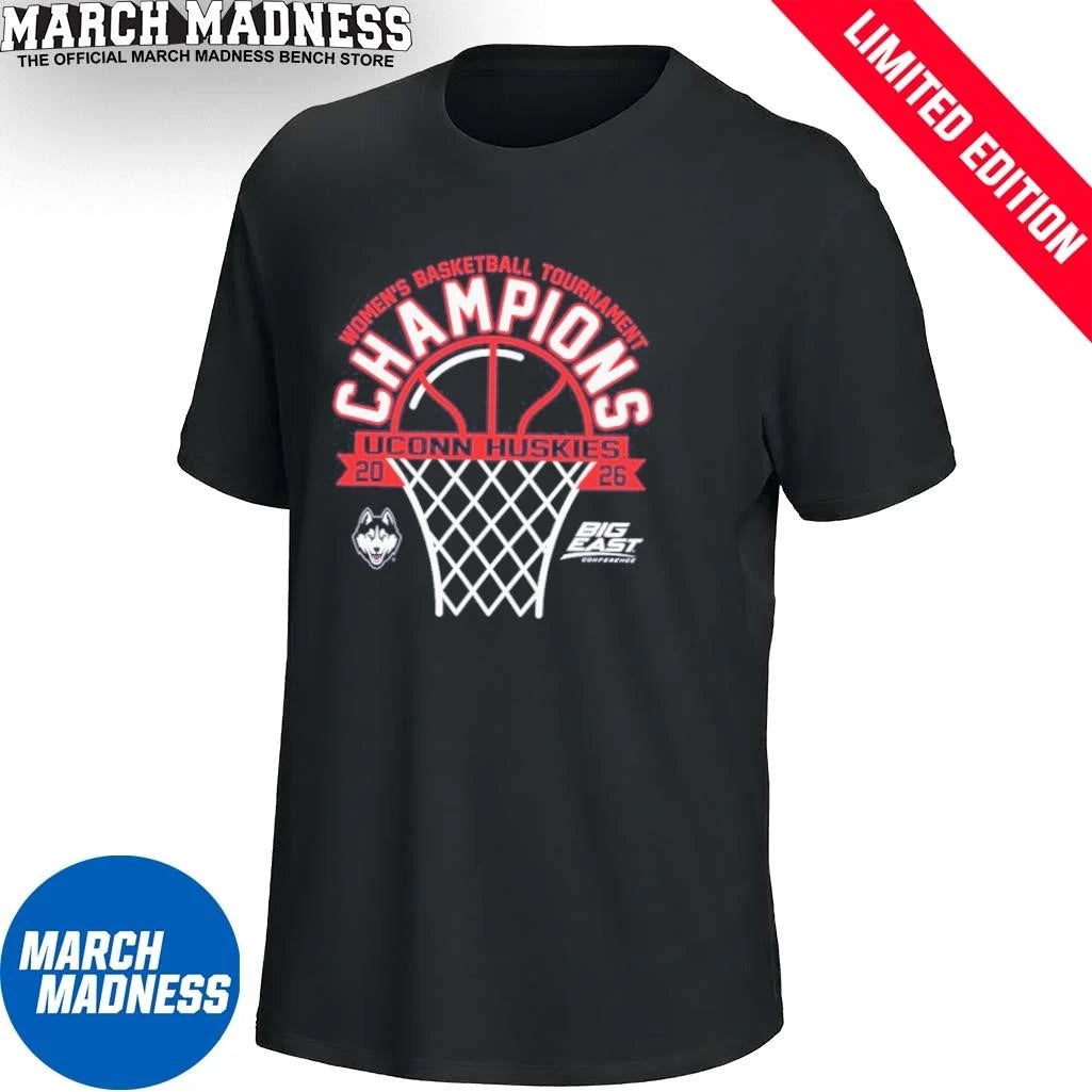 Official UConn Women’s Basketball Big East Tournament Champions T-Shirt