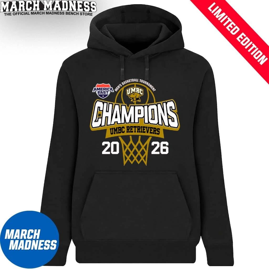 Official UMBC Retrievers 2026 America East Conference Men’s Basketball Tournament Champions Shirt