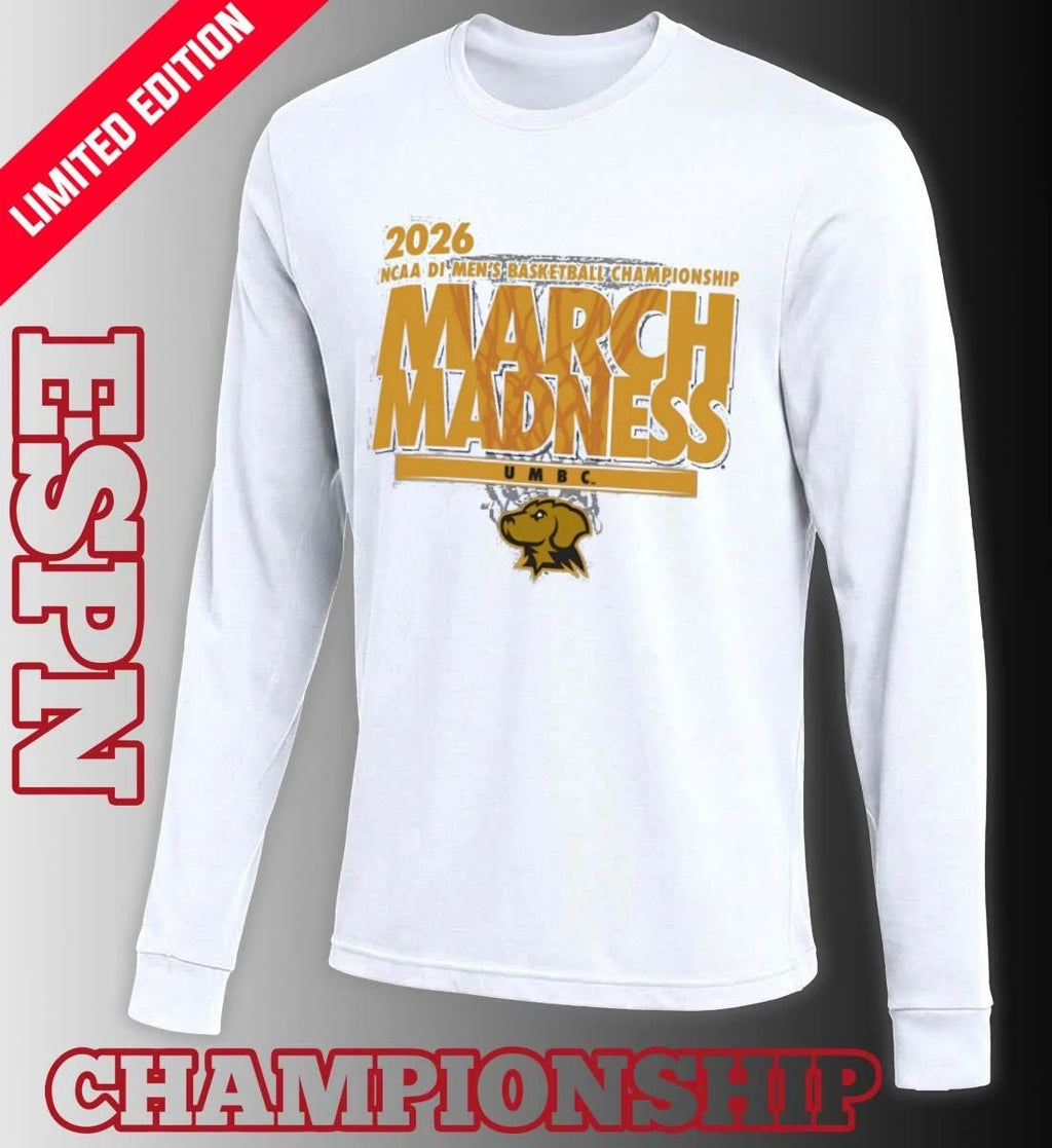 Official UMBC Retrievers 2026 NCAA DI Basketball March Madness – First Four Shirt