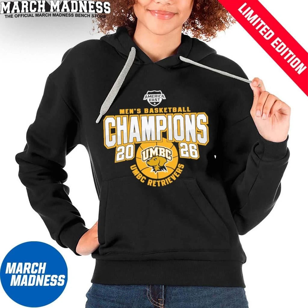 Official UMBC Retrievers Basketball America East 2026 Champions T-Shirt