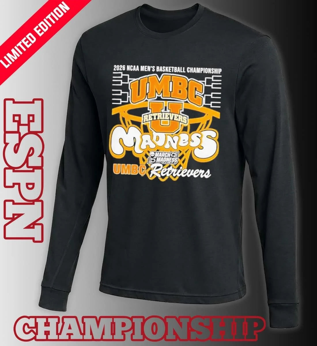 Official UMBC Retrievers March Madness Bound NCAA Men’s Basketball Championship Shirt