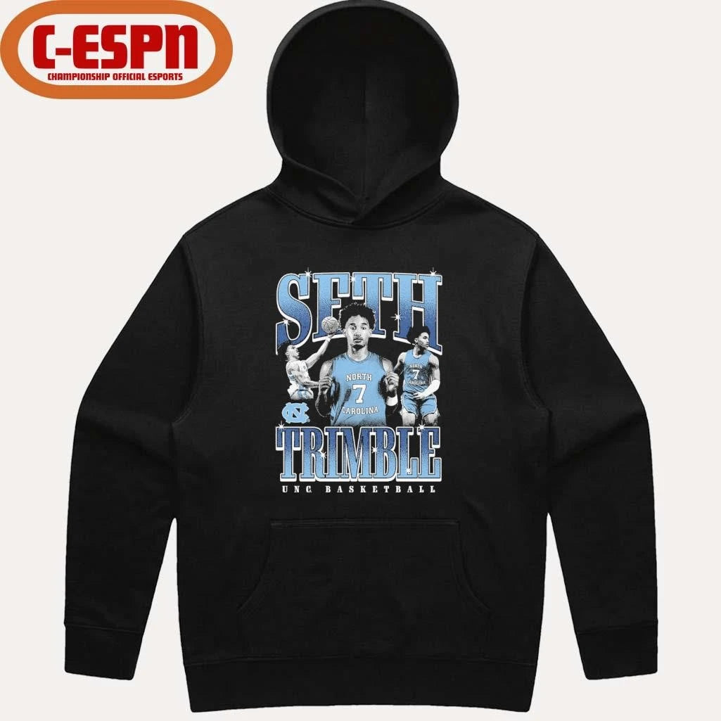 Official UNC Basketball Seth Trimble Night Night T-Shirt