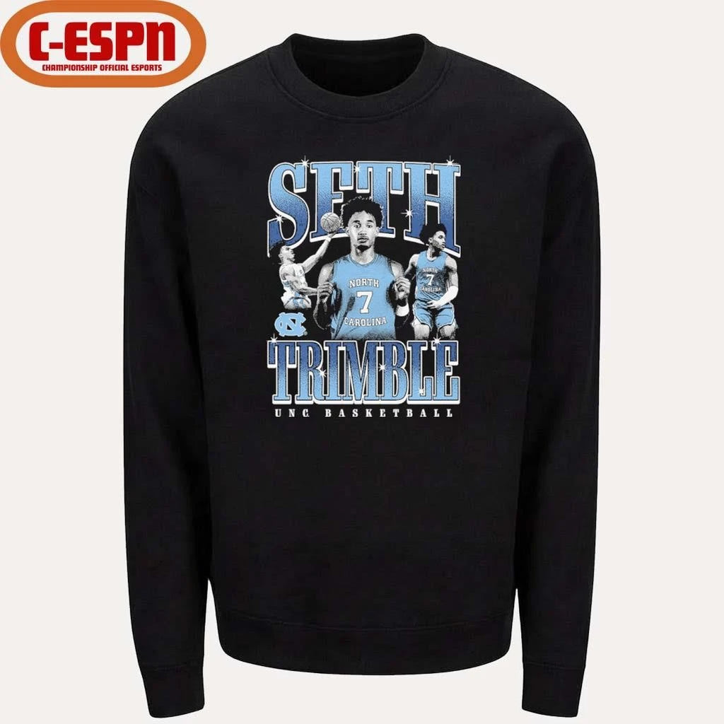 Official UNC Basketball Seth Trimble Night Night T-Shirt