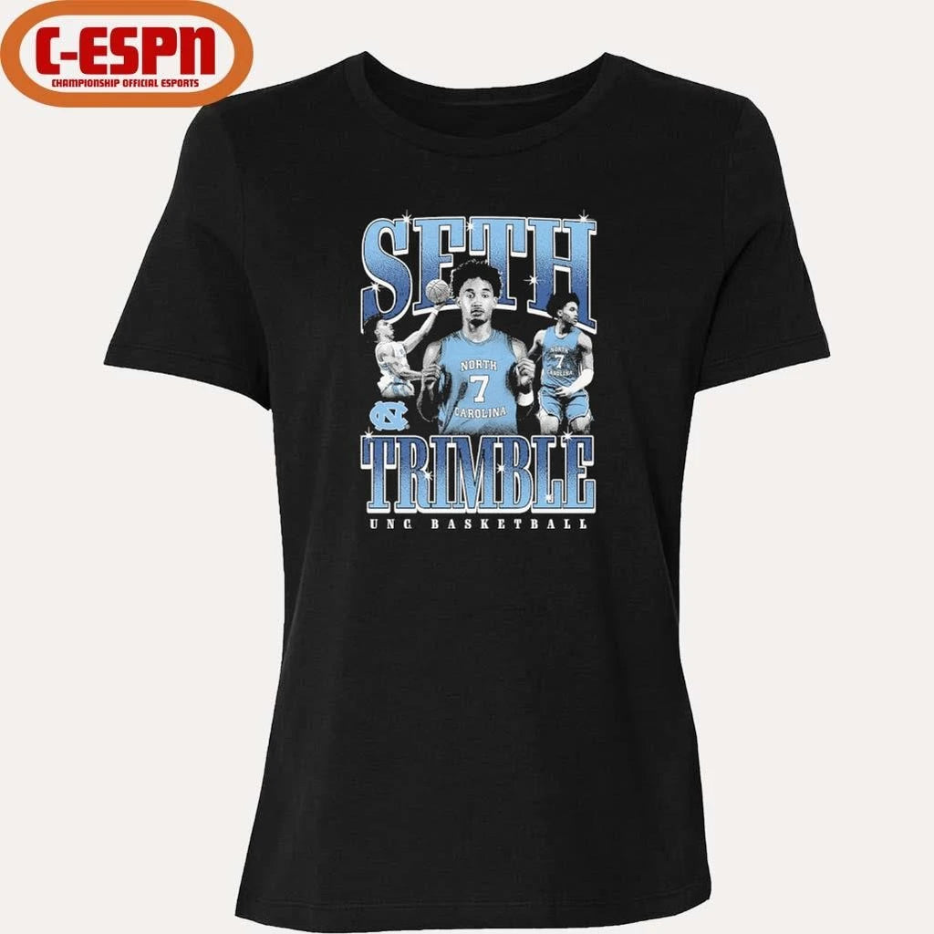 Official UNC Basketball Seth Trimble Night Night T-Shirt