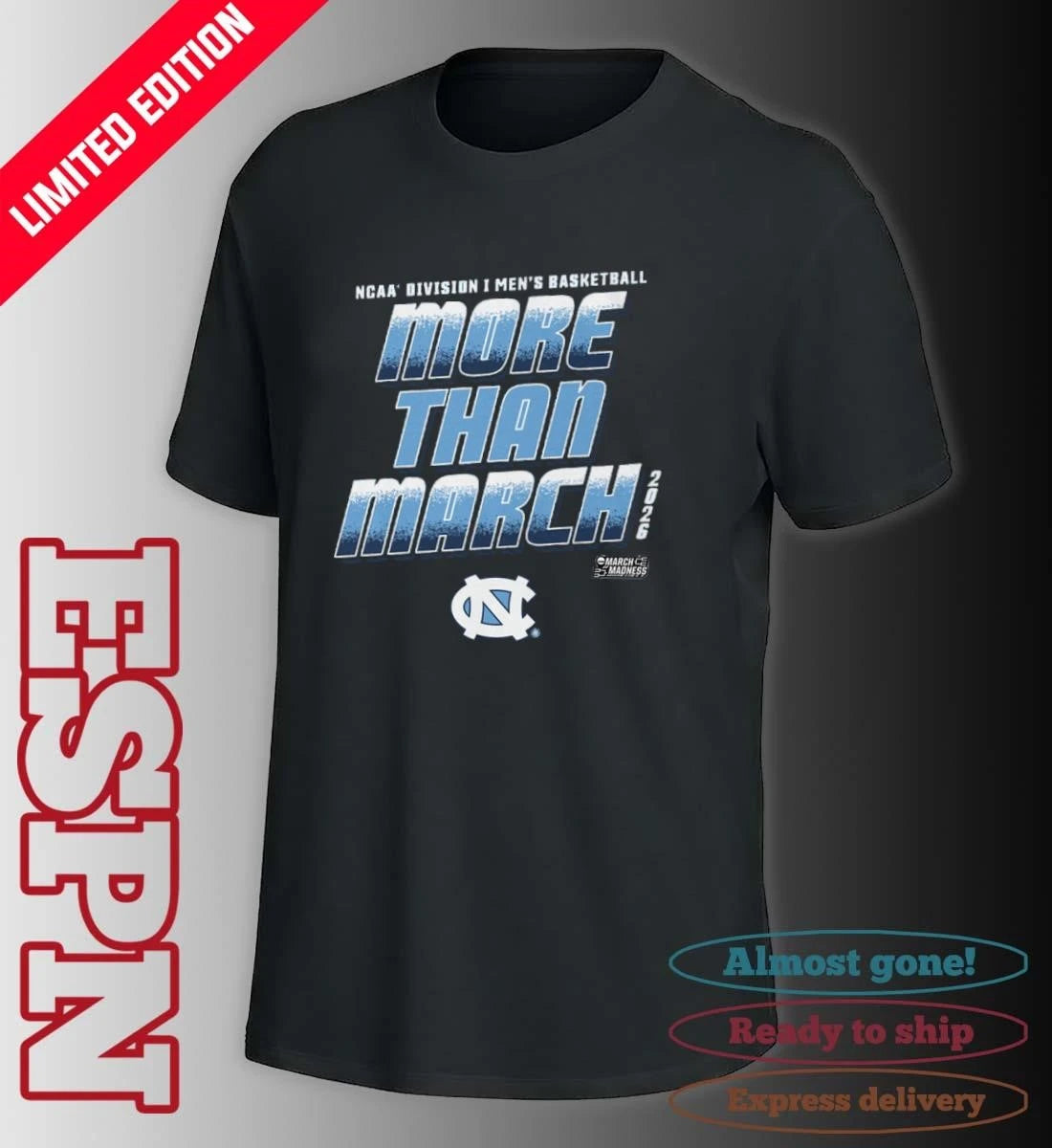 Official UNC Men’s Basketball More Than March 2026 Shirt