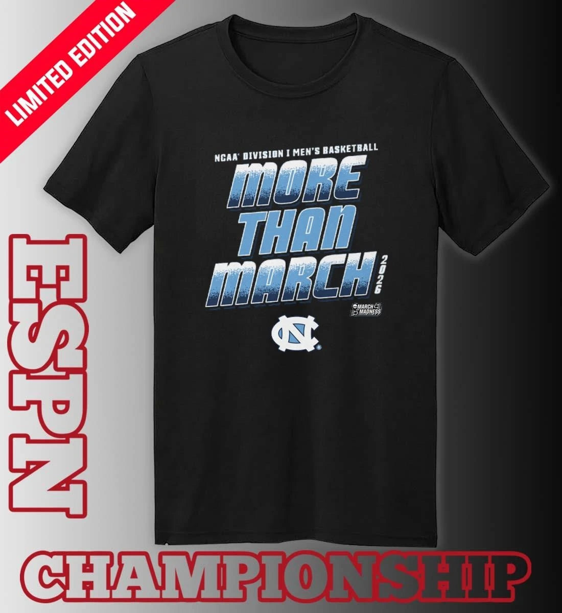 Official UNC Men’s Basketball More Than March 2026 Shirt