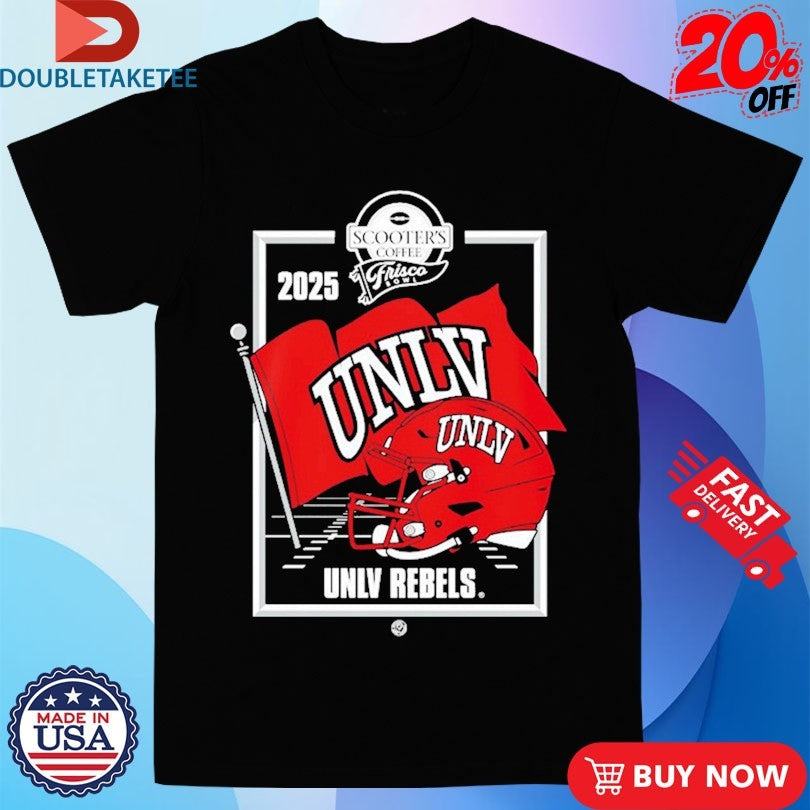 Official UNLV Rebels Scooter’s Coffee Frisco Bowl Helmet Shirts