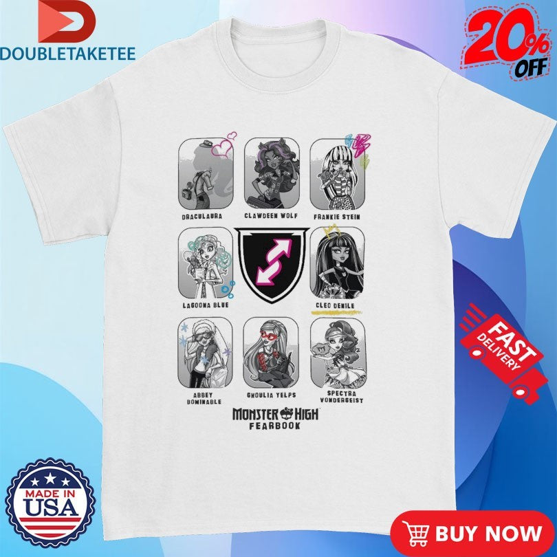 Official UNO Monster High Fearbook Shirts