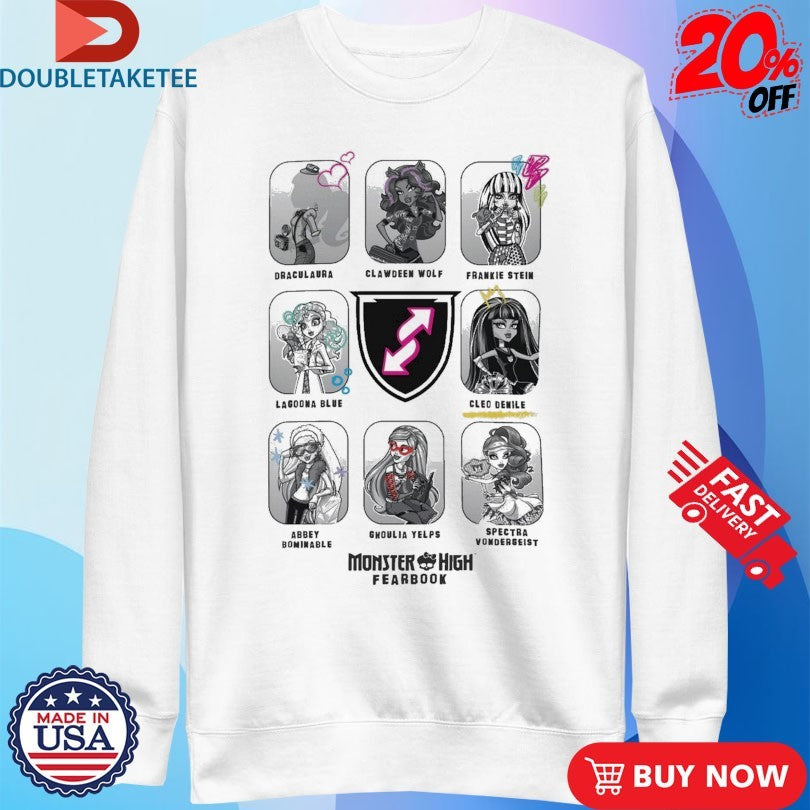 Official UNO Monster High Fearbook Shirts