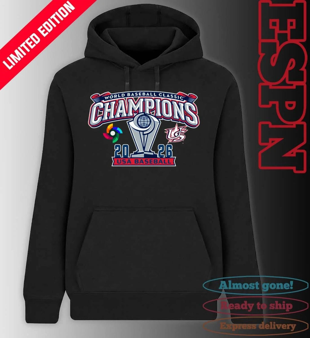 Official USA Baseball World Baseball Classic 2026 Champions T-Shirt