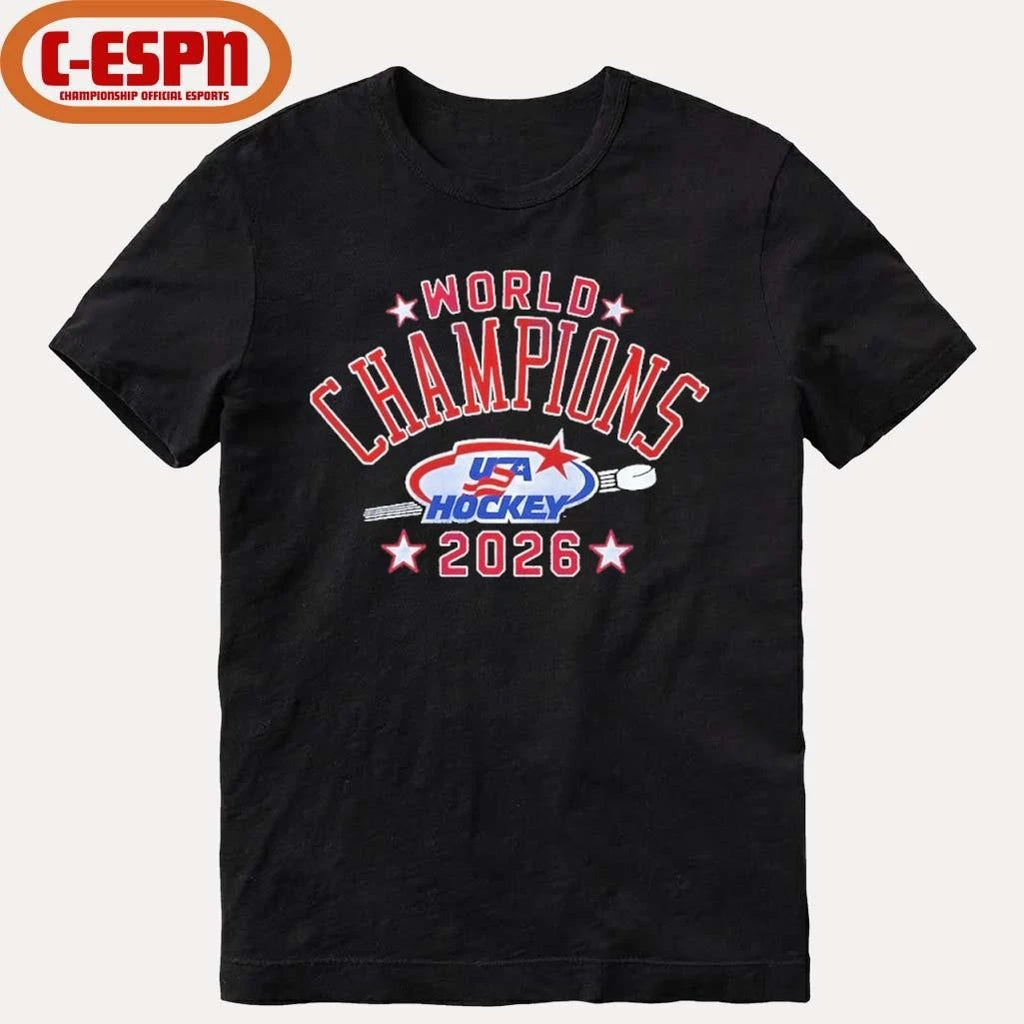 Official USA Hockey 2026 World Champions Shirt