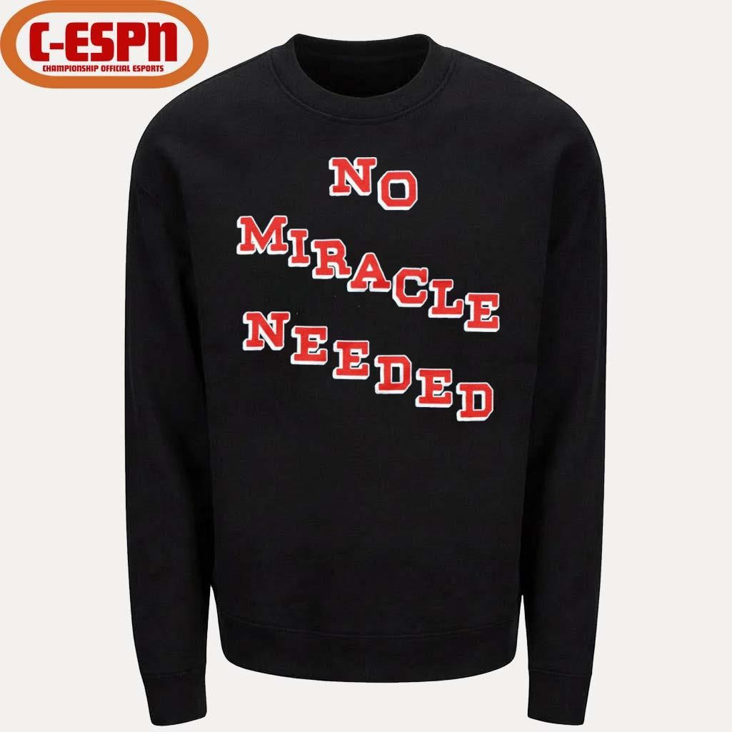 Official USA Hockey No Miracle Needed Shirt