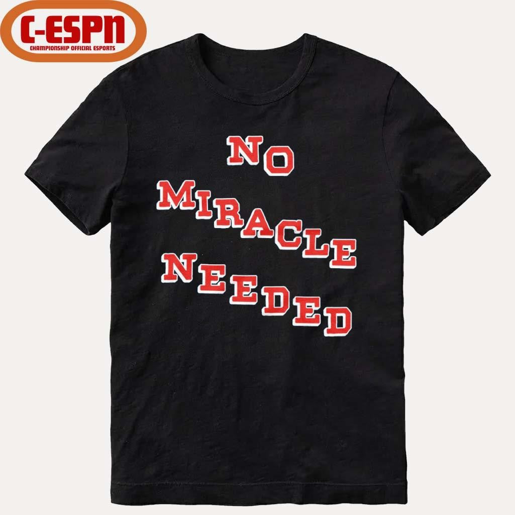 Official USA Hockey No Miracle Needed Shirt