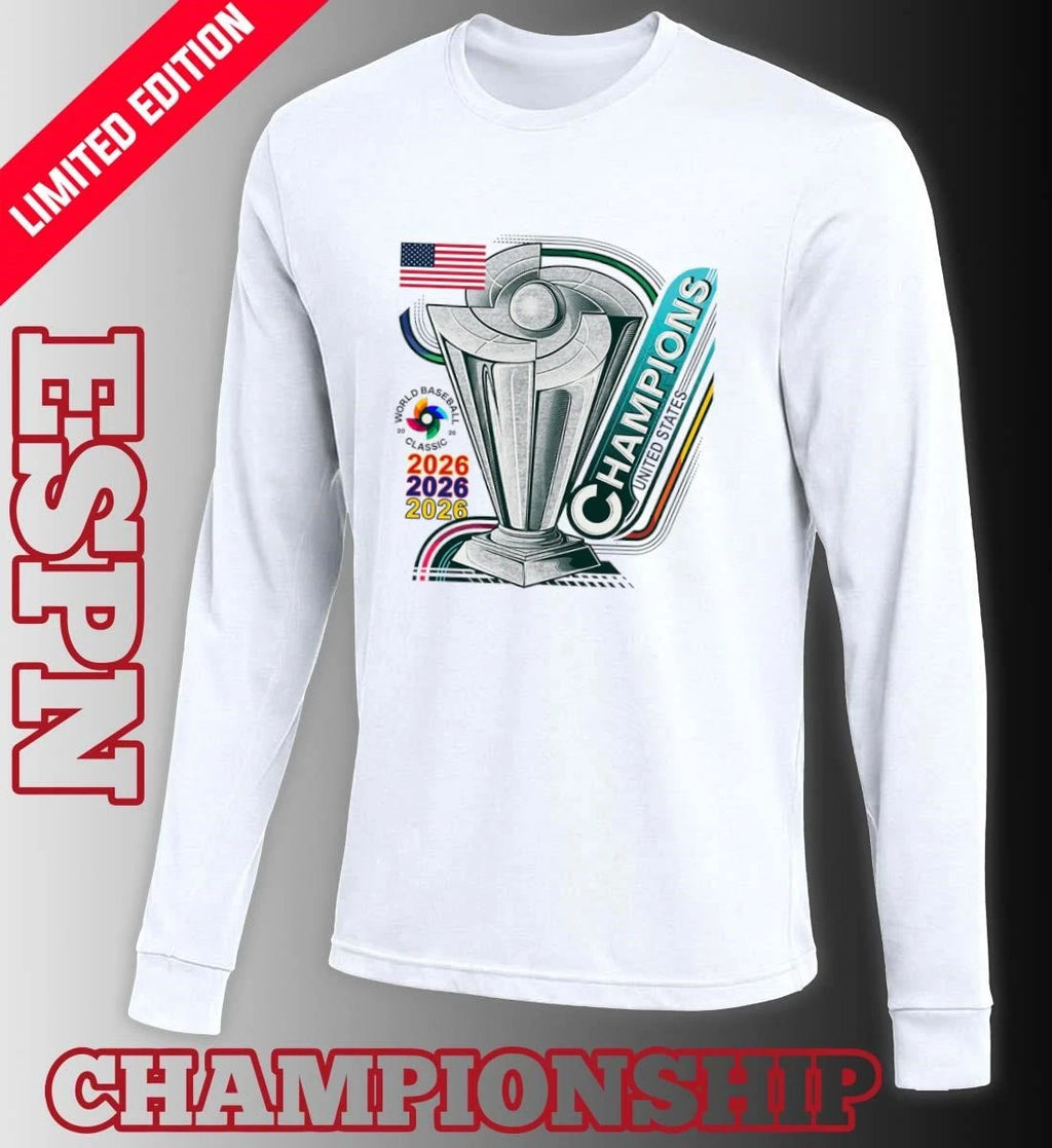 Official USA Team 2026 World Baseball Classic Champions T-Shirt