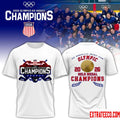 Official USA Women’s National Ice Hockey Team 2026 Olympic Gold Medal Champions T-Shirt