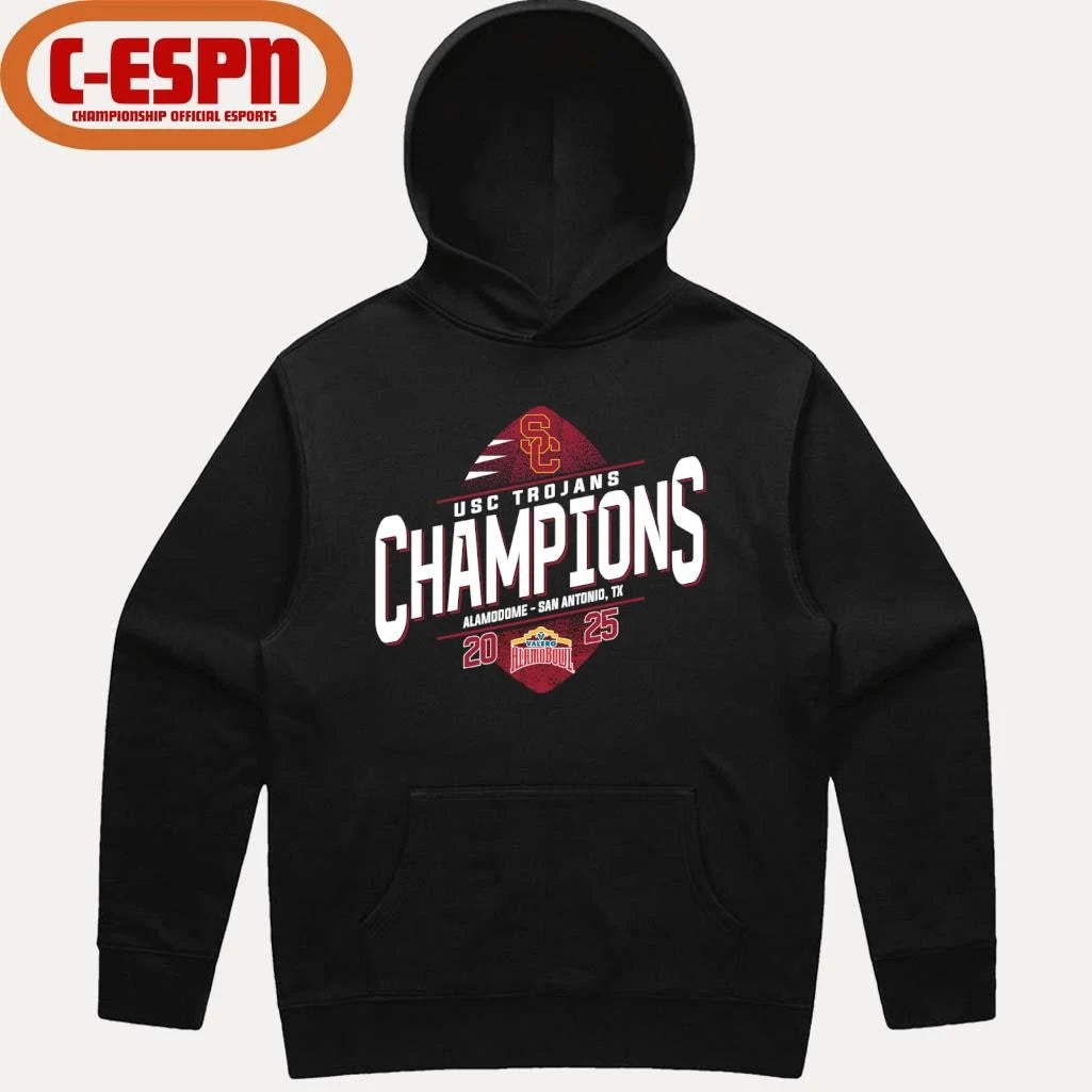 Official USC Football 2025 Alamo Bowl Champions T-Shirt