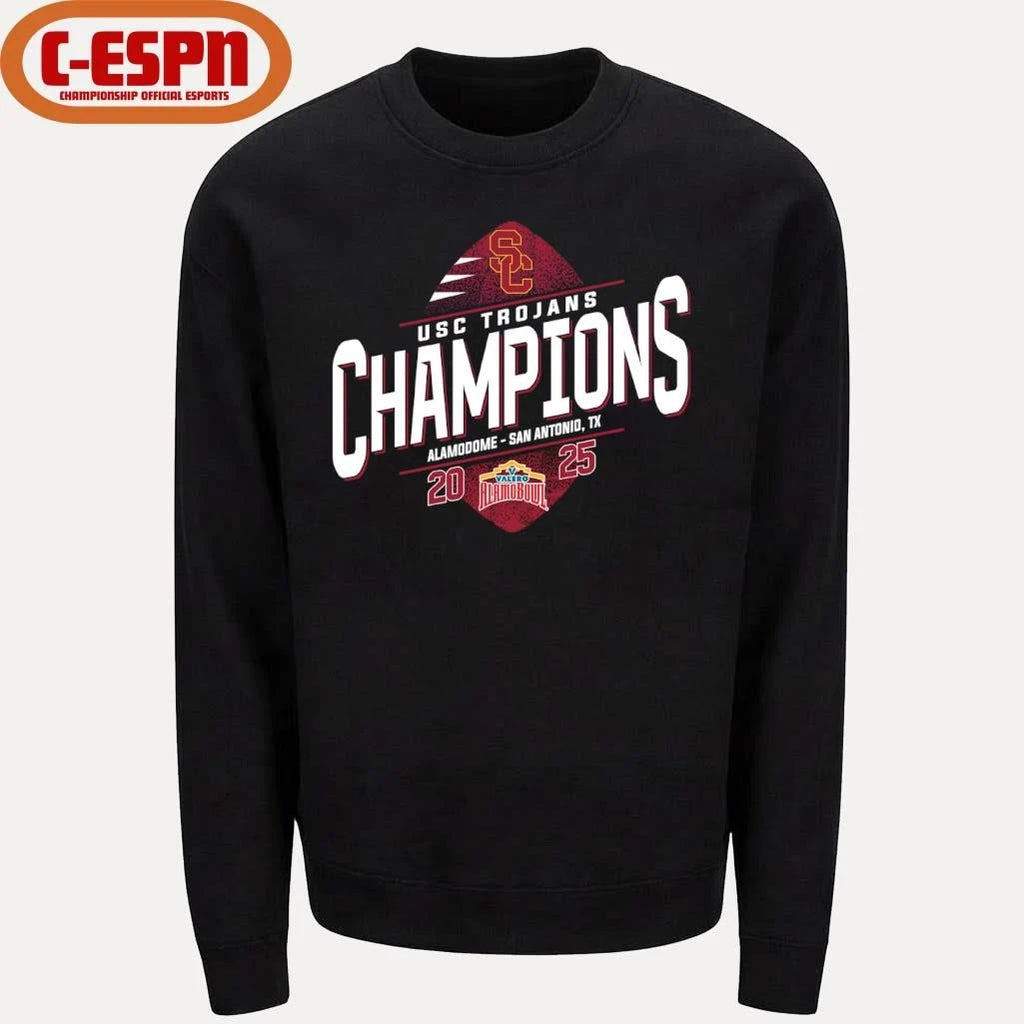 Official USC Football 2025 Alamo Bowl Champions T-Shirt