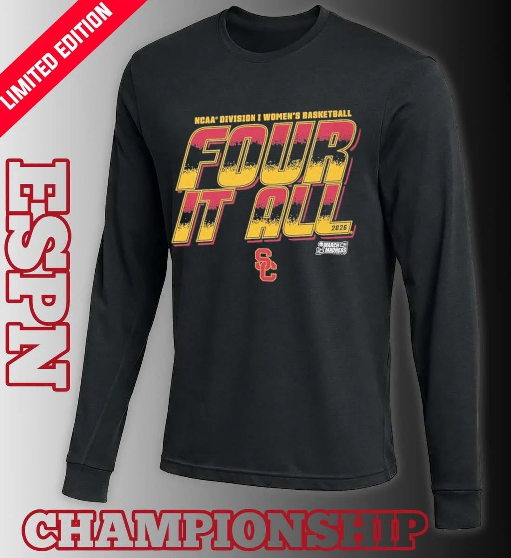Official USC Women’s Basketball Four It All 2026 March Madness Shirt