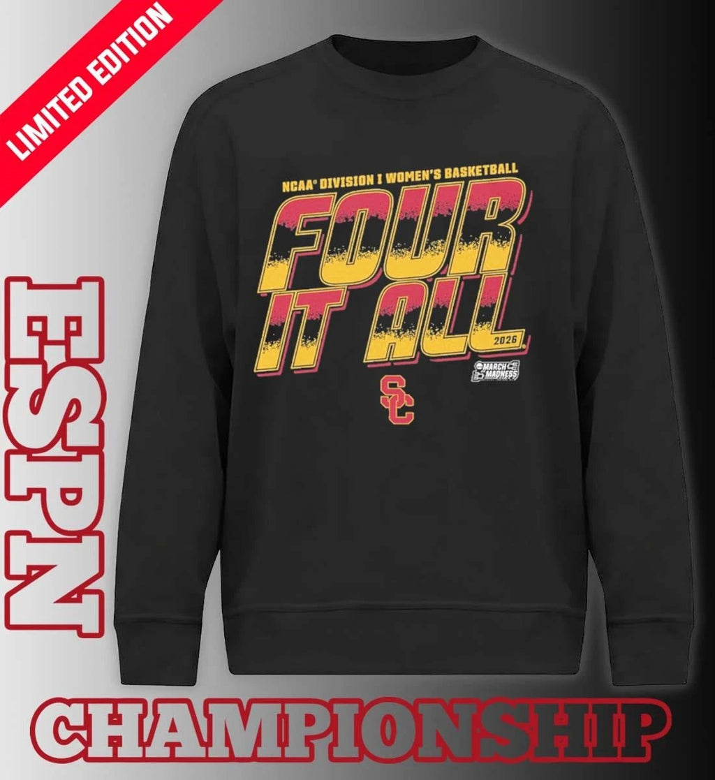 Official USC Women’s Basketball Four It All 2026 March Madness Shirt