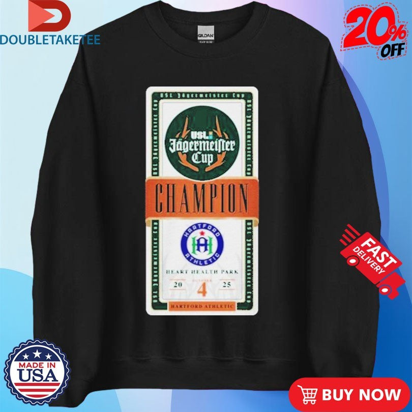 Official USL Jagermeister Cup Champions October 4 2025 Shirts