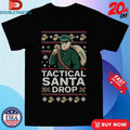 Official USMC Christmas Tactical Santa Drop Holiday Shirts