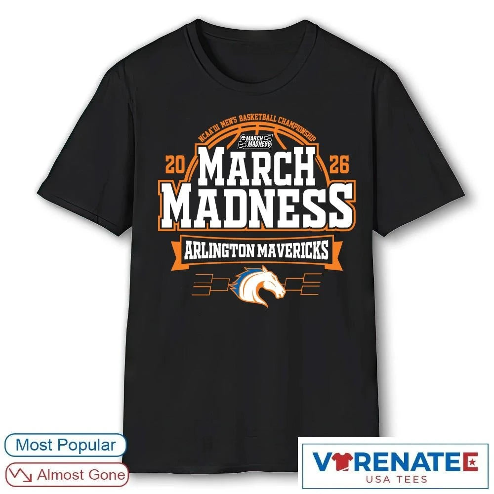 Official UT Arlington Mavericks 2026 NCAA DI Men’s Basketball Championship March Madness Bound T-Shirt