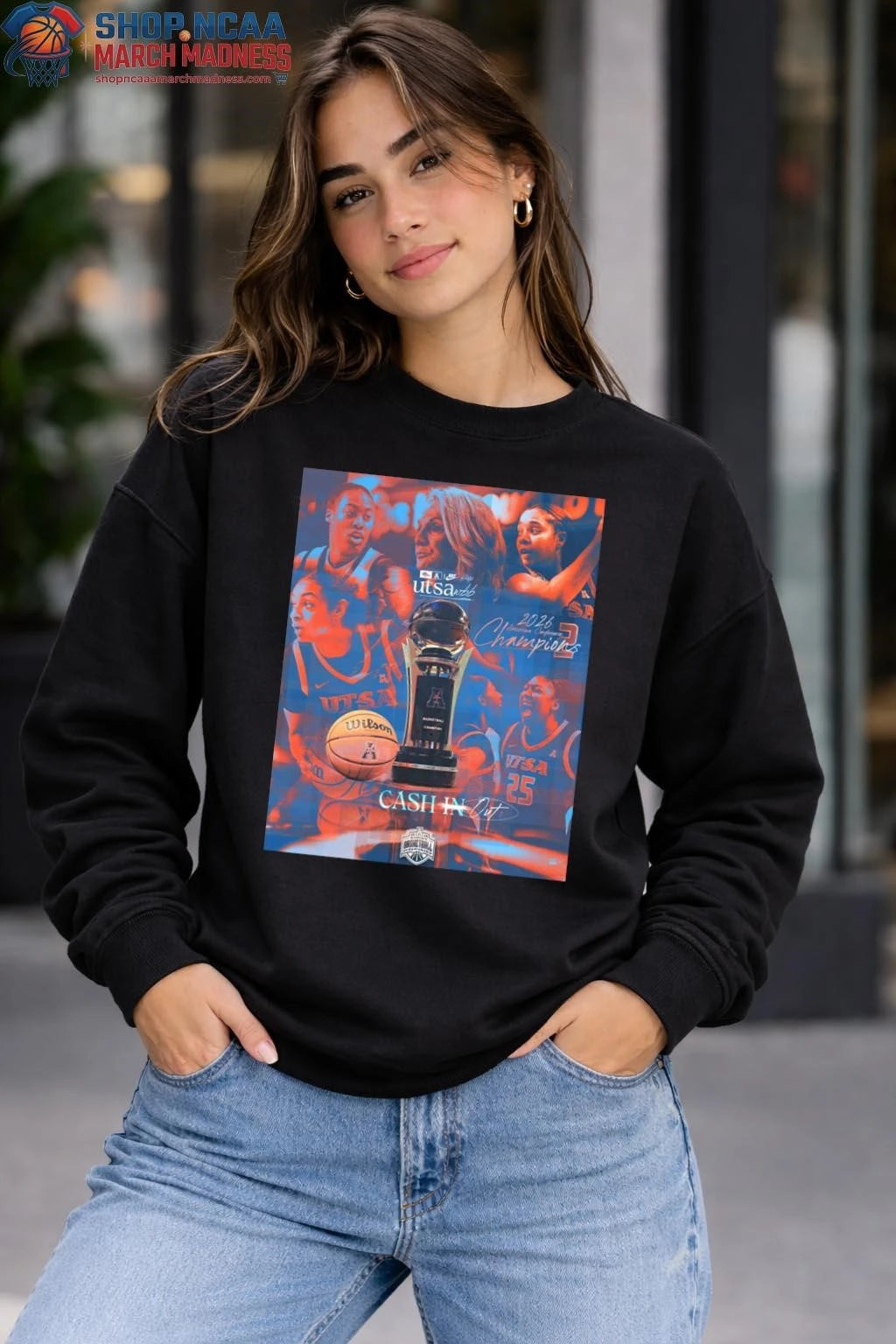 Official UTSA Roadrunners Women’s Basketball 2026 American Conference Tournament Champions T-Shirt
