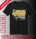 Official UW-Oshkosh Titans 2026 NCAA DIII Women’s Basketball Championship Shirt