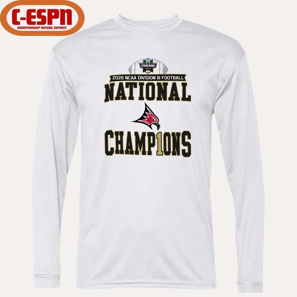 Official UW-River Falls 2026 NCAA DIII Football National Champions Locker Room T-Shirt