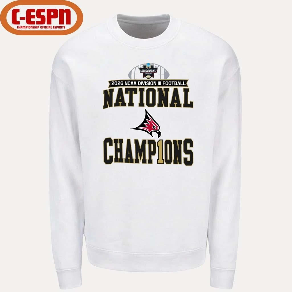 Official UW-River Falls 2026 NCAA DIII Football National Champions Locker Room T-Shirt