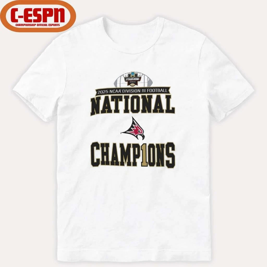 Official UW-River Falls Football DIII Stagg Bowl National Champions T-Shirt