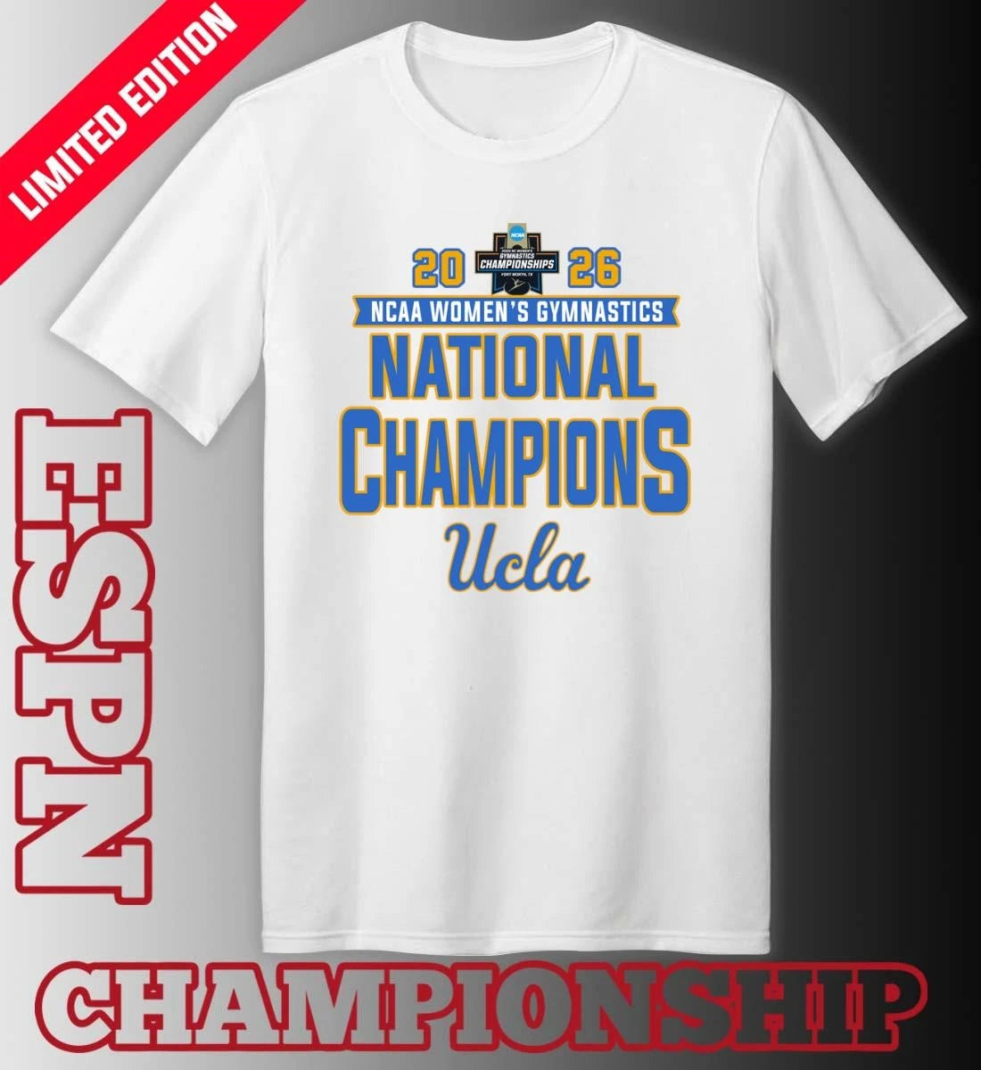 Official Ucla Bruins 2026 NCAA Women’s Gymnastics National Champions T-Shirt