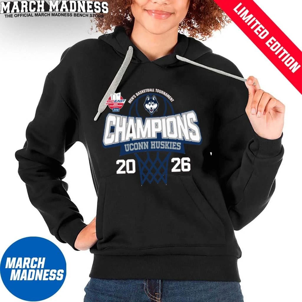 Official Uconn Huskies 2026 Big East Men’s Basketball Tournament Champions Shirt