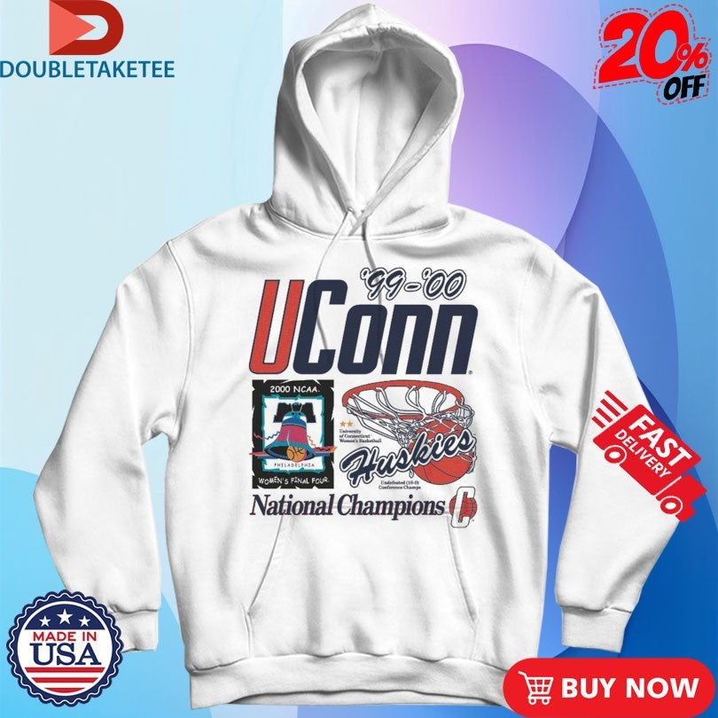 Official Uconn Huskies Women’s Basketball 2000 NCAA Champions Shirts