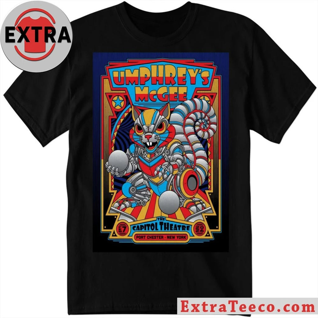 Official Umphrey’s McGee February 7 2026 In Port Chester, NY Tour Poster Shirt